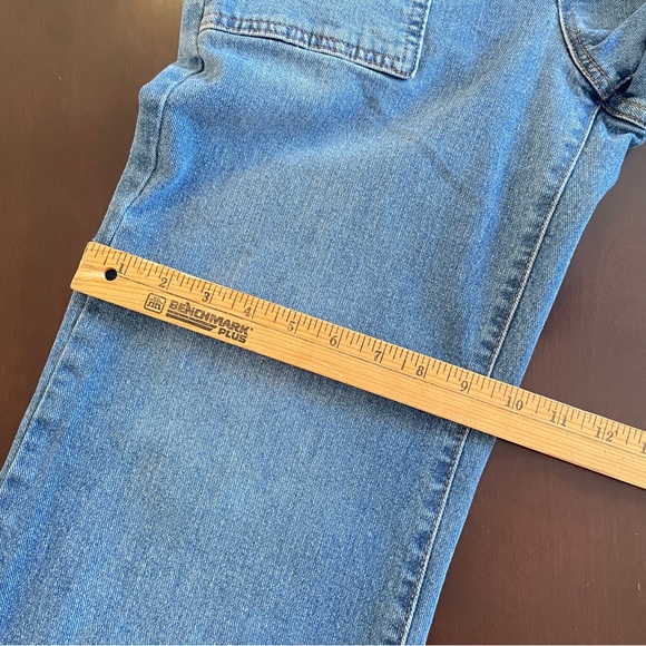 SAM EDELMAN Codie Jean 29 Blue High Rise Wide Leg 70’s Retro Style Hippy Flare - Picture 11 of 14